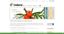 Desktop Screenshot of indena.com