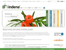 Tablet Screenshot of indena.com